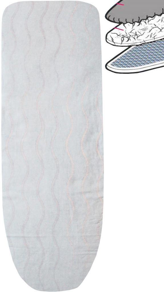 Strijkplankhoes 2 laags met elastiek C - Blue Golven