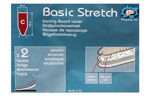 Strijkplankhoes 2 laags met elastiek C - Blue Golven