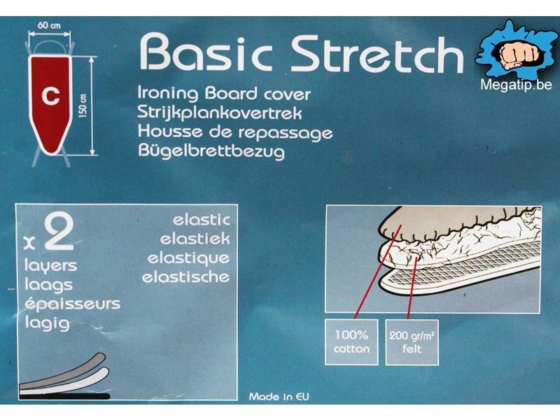 Strijkplankhoes 2 laags met elastiek C - Beige  Flower