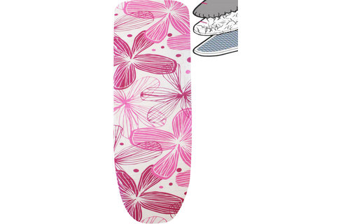 Strijkplankhoes 2 laags met elastiek C - Pink Flower