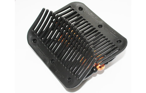 African Butterfly Hair Clips - Zwart  / beige parels