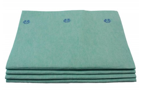 Viscose Dweil Groen 4 st. 60 X 70 cm. "Groen Kroon Dweil"