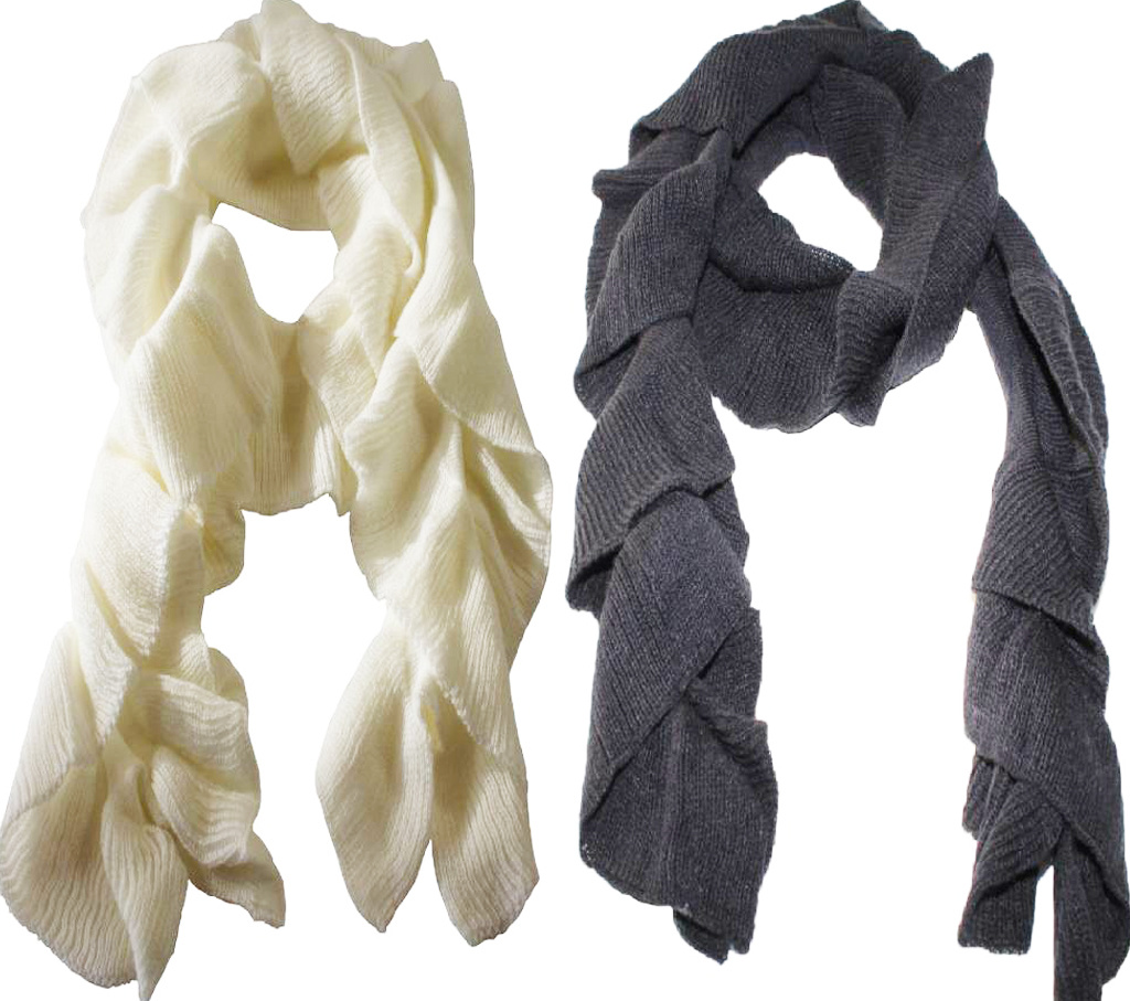 Sjaal golvend gebreid