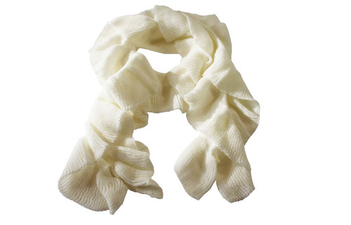 Sjaal golvend gebreid