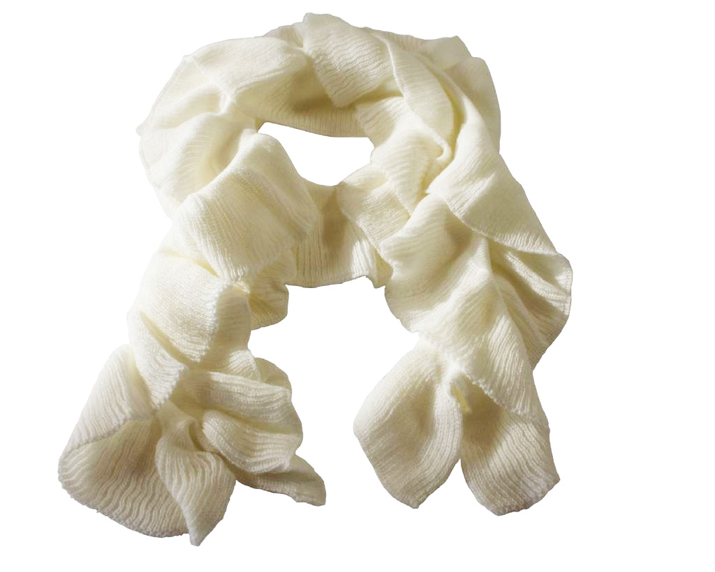 Sjaal golvend gebreid