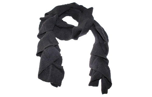 Sjaal golvend gebreid