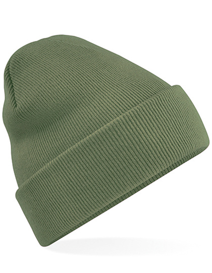 Dubbel Gebreide Muts met boord -  Kaki Dubbel Gebreide Muts met boord -  Kaki