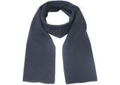 Gebreide Sjaal 150 x 22 cm. - Navy Blauw