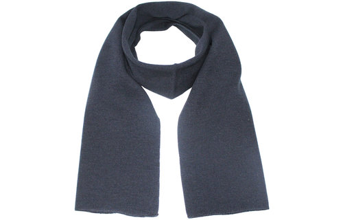 Gebreide Sjaal 150 x 22 cm. - Navy Blauw Gebreide Sjaal 150 x 22 cm. - Navy Blauw