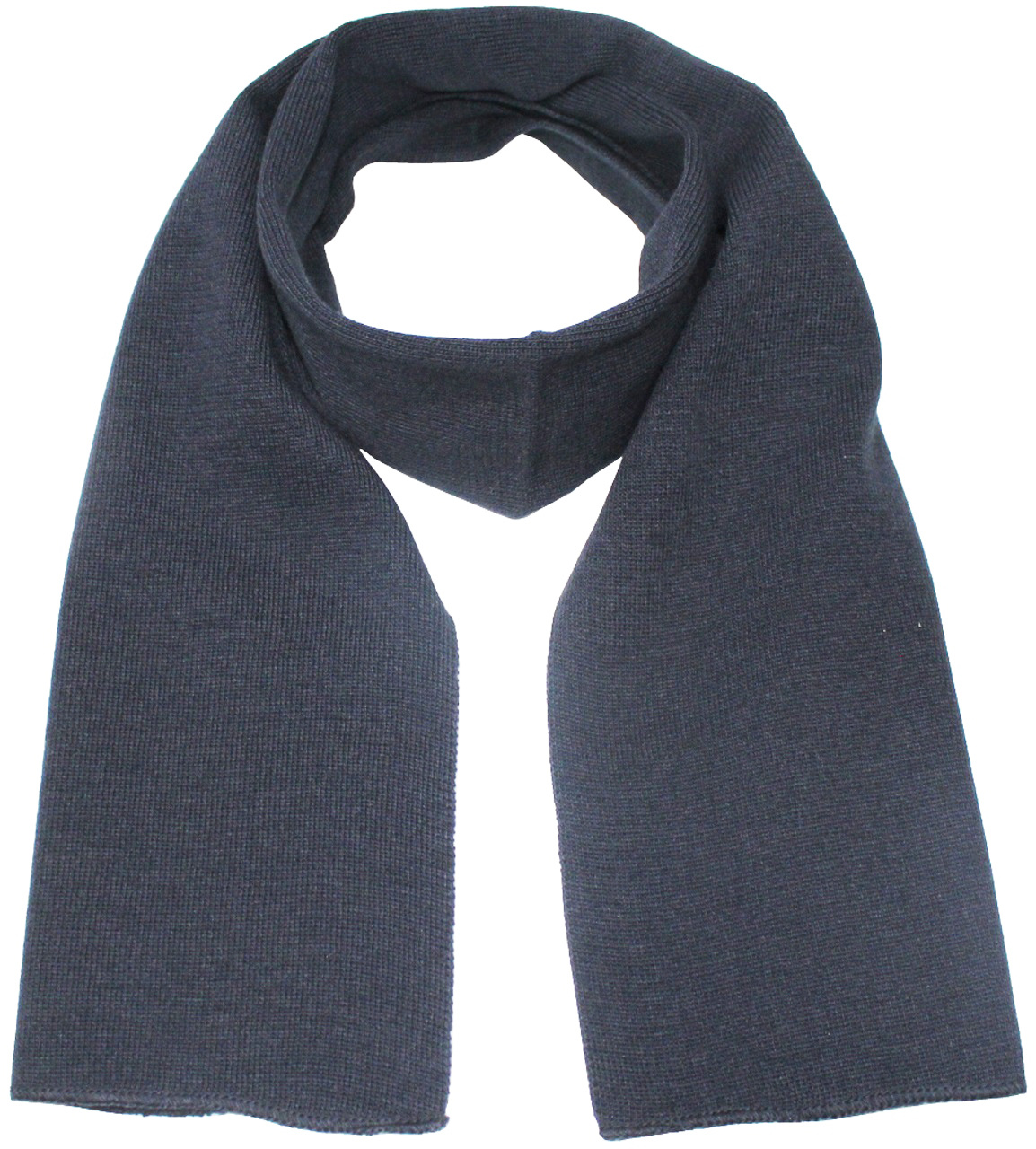 Gebreide Sjaal 150 x 22 cm. - Navy Blauw Gebreide Sjaal 150 x 22 cm. - Navy Blauw