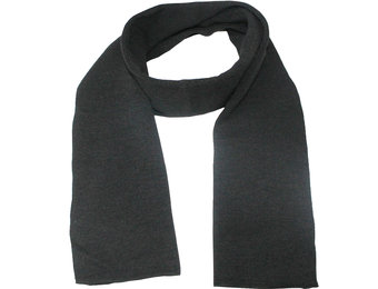 Gebreide Sjaal 150 x 22 cm. -  Zwart