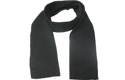 Gebreide Sjaal 150 x 22 cm. -  Zwart Gebreide Sjaal 150 x 22 cm. -  Zwart