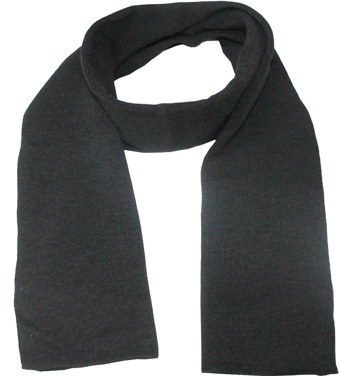 Gebreide Sjaal 150 x 22 cm. -  Zwart Gebreide Sjaal 150 x 22 cm. -  Zwart