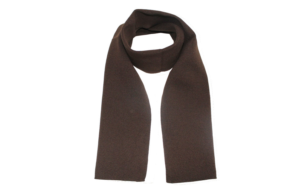 Gebreide Sjaal 150 x 22 cm. - Bruin Gebreide Sjaal 150 x 22 cm. - Bruin