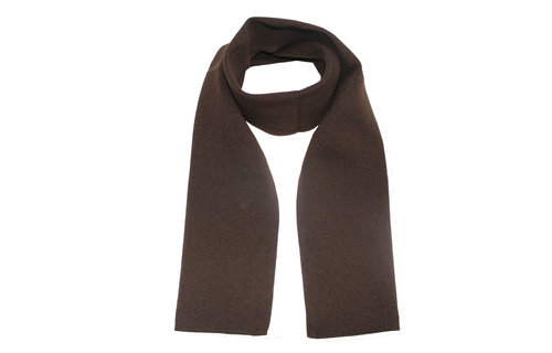 Gebreide Sjaal 150 x 22 cm. -  Bruin