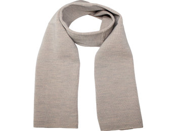 Gebreide Sjaal 150 x 22 cm. - licht Beige