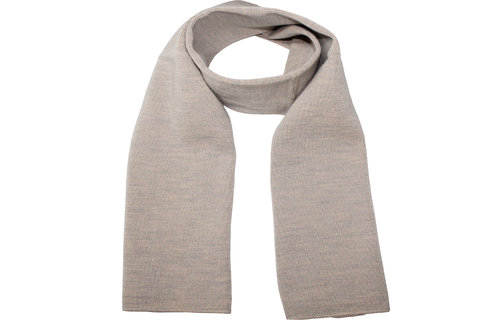 Gebreide Sjaal 150 x 22 cm. - licht Beige Gebreide Sjaal 150 x 22 cm. - licht Beige