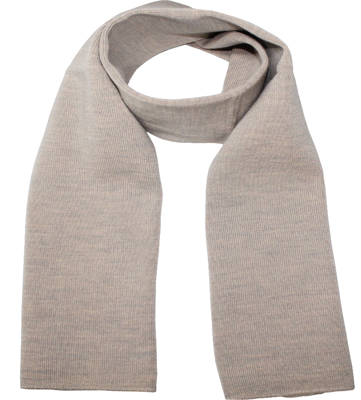 Gebreide Sjaal 150 x 22 cm. - licht Beige Gebreide Sjaal 150 x 22 cm. - licht Beige