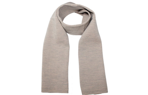 Gebreide Sjaal 150 x 22 cm. - licht Beige Gebreide Sjaal 150 x 22 cm. - licht Beige