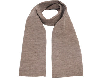 Gebreide Sjaal 150 x 22 cm. -  midden  Beige