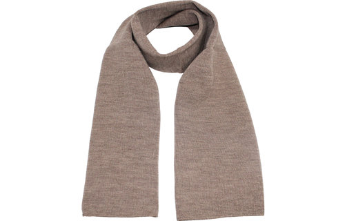 Gebreide Sjaal 150 x 22 cm. -  midden  Beige