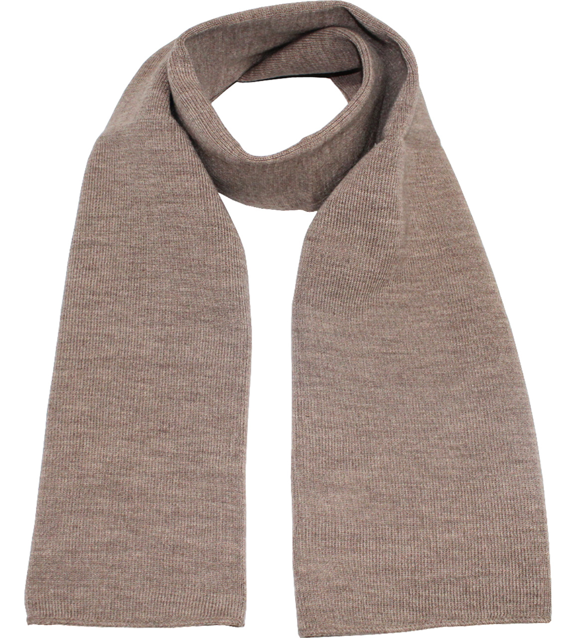 Gebreide Sjaal 150 x 22 cm. -  midden  Beige