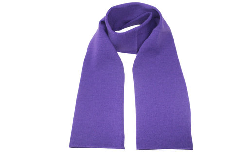 Gebreide Sjaal 150 x 22 cm. -  Paars Gebreide Sjaal 150 x 22 cm. -  Paars