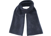 Fleece Sjaal Dubbel 170 x 30 cm Navy Blauw