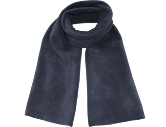 Fleece Sjaal Dubbel 170 x 30 cm   Navy Blauw