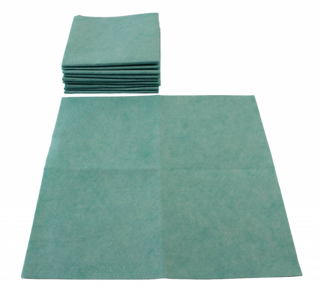 Viscose Vaatdoek Groen 40 X 38 cm. Set van 10 stuks Viscose Vaatdoek Groen 40 X 38 cm. Set van 10 stuks