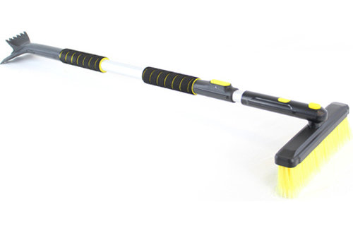 Ijskrabber met draaibare borstel, telescopisch  tot 150 cm