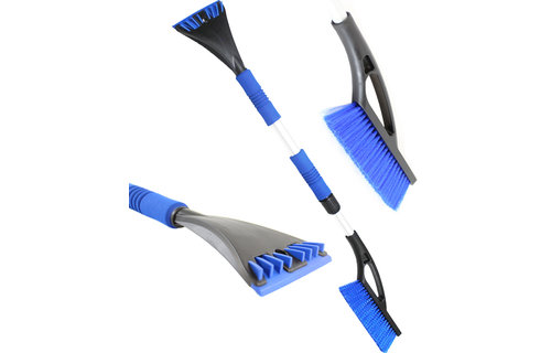 IJskrabber met Sneeuwborstel , telescopisch  tot 120 cm