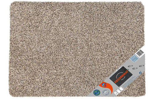 Wasbare droogloopmat Creme 70 x 125 cm.