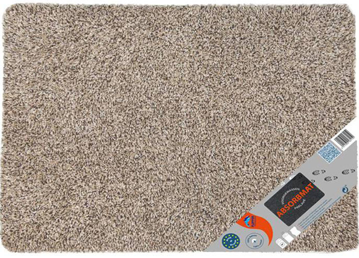 Wasbare droogloopmat Creme 70 x 125 cm.