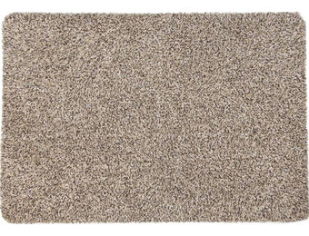 Wasbare droogloopmat Creme 70 x 125 cm.