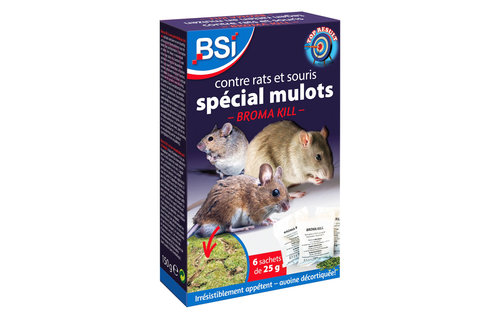 Broma Kill  tegen ratten en (bos)muizen  150g (6 x 25g)