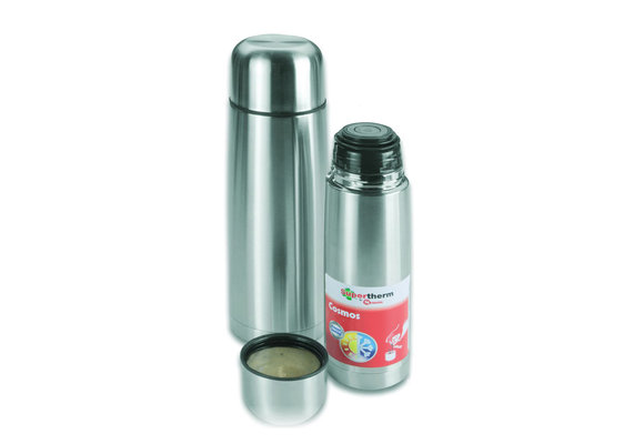 Thermosfles Inox  0,75 Liter  "Metaltex-Cosmos"