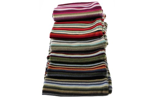 Sjaals Dames Dubbel gestreept verschillende Kleuren