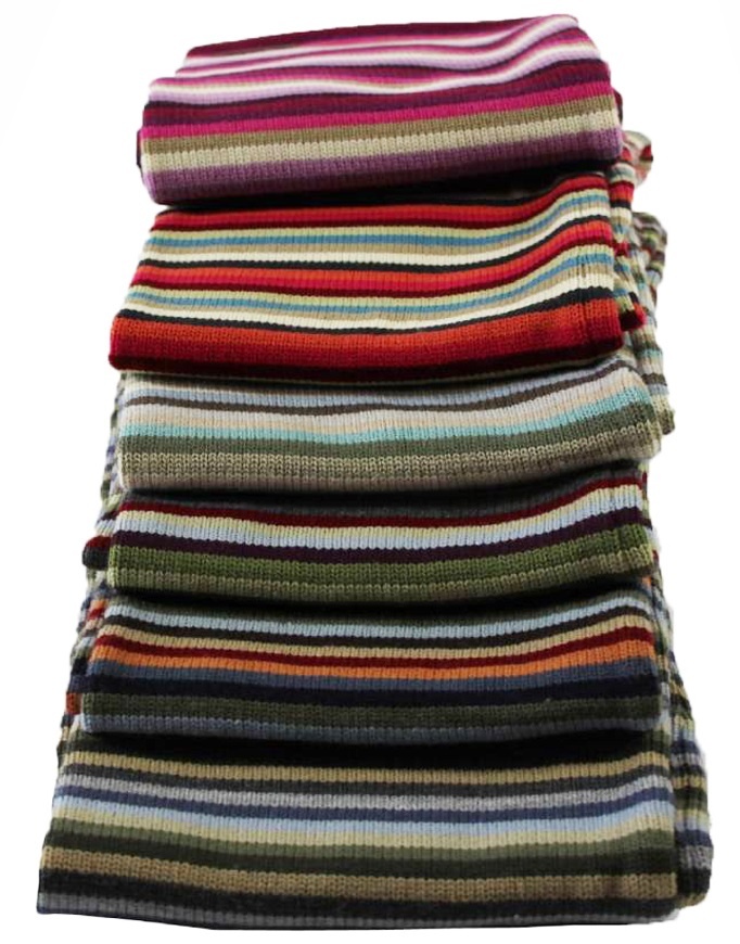 Sjaals Dames Dubbel gestreept verschillende Kleuren
