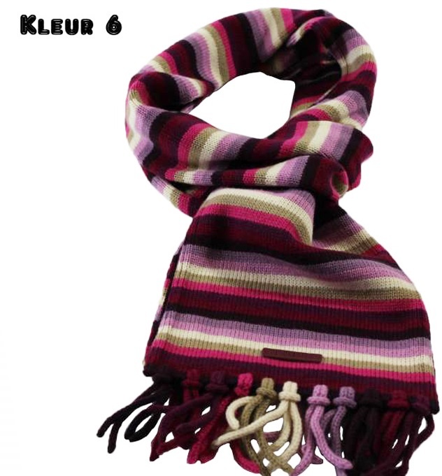 Sjaals Dames enkel gestreept verschillende Kleuren Sjaals Dames enkel gestreept verschillende Kleuren