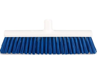 Harde bezem / Straatkeerder 40 cm.  Blauw