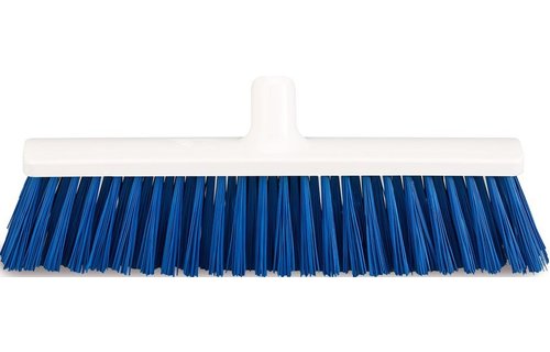 Harde bezem / Straatkeerder 40 cm.  Blauw Harde bezem / Straatkeerder 40 cm.  Blauw
