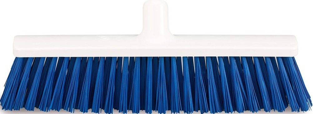 Harde bezem / Straatkeerder 40 cm.  Blauw Harde bezem / Straatkeerder 40 cm.  Blauw