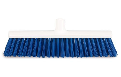 Harde bezem / Straatkeerder 40 cm.  Blauw Harde bezem / Straatkeerder 40 cm.  Blauw