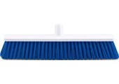 Harde bezem / Straatkeerder 50 cm.  Blauw