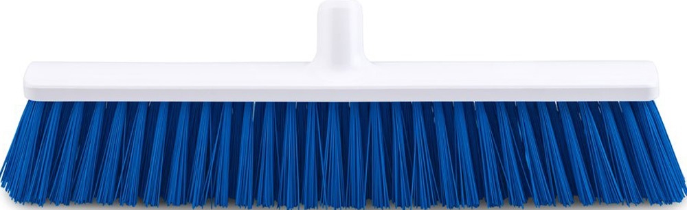 Harde bezem / Straatkeerder 50 cm.  Blauw