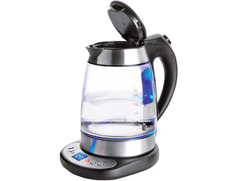 Elektrische Glazen Waterkoker met "Keep Warm"