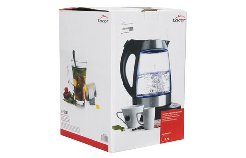 Elektrische Glazen Waterkoker met "Keep Warm"