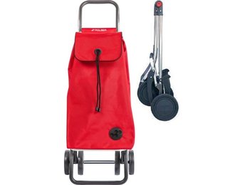 Boodschappentrolley met 4 wielen opvouwbaar Rood "I-Max MF Logic Dos + 2"