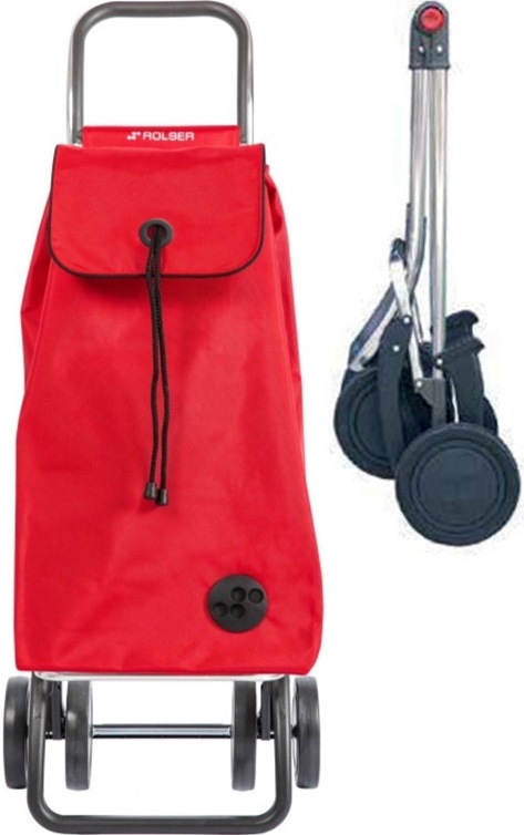 Boodschappentrolley met 4 wielen opvouwbaar Rood "I-Max MF Logic Dos + 2" Boodschappentrolley met 4 wielen opvouwbaar Rood "I-Max MF Logic Dos + 2"